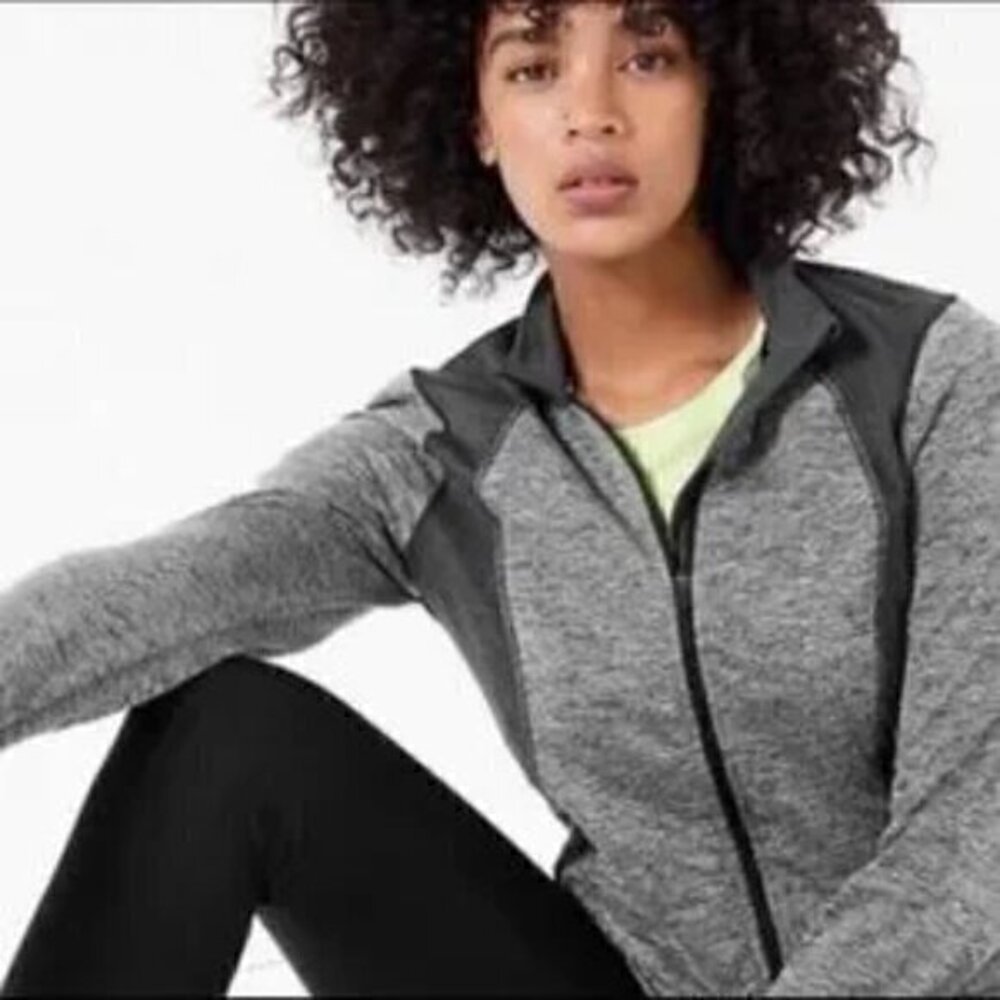 [Lucy] Lucy Teck Gray Zip Up Jacket - Size S